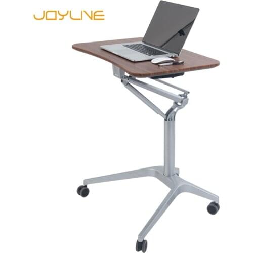JOYLIVE Learning Lecture Table Multifunctional Pneumatic Adjustable Lift Mobile Laptop Table Home Office Lazy Desk