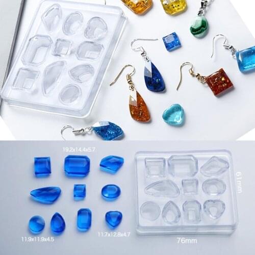 Geometric Earring Silicone Mold For DIY Craft Making Tool Handmade Decoration Epoxy Resin For Resin