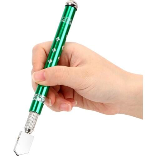 NICEYARD Glass Cutter Metal Handle Oil Filled Tungsten Carbide Carving Tool Diamond Hand Tool Cutting Wheel