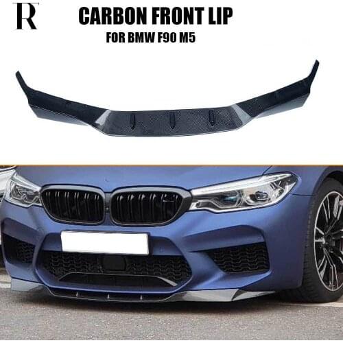 F90 M5 RPK Style Carbon Fiber Front Lip Chin Spoiler for Original M5 Bumper Auto Racing Car Style Front Bumper Lip Protector