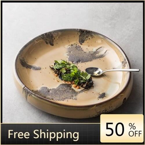Dinnerware Modern Dinner Plates Porcelain Vintage Japanese Plate Food Snack Sushi Design Fruit Ceram Assiette Crockery HX50DP