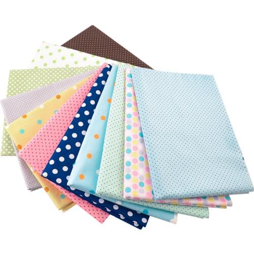 Teramila Fabrics Pink Cute Mini Dot Cotton Fabric Sewing Cloth Cover Home Textile Decoration Bedding Clothing Patchwork Quilting
