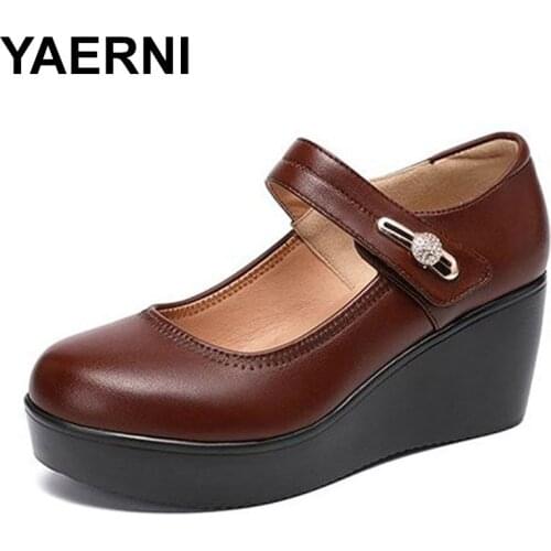 YAERNI Size 32 to 43 high heel shoes women platform heel platform women shoes ladies heels