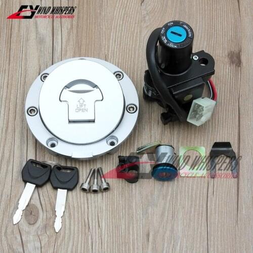 Ignition Switch Lock Gas Fuel Petrol Tank Cap Cover set For Honda CBF 500 CBF 600 CBF 1000 Hornet 900 CB900 CB919 2002-2007