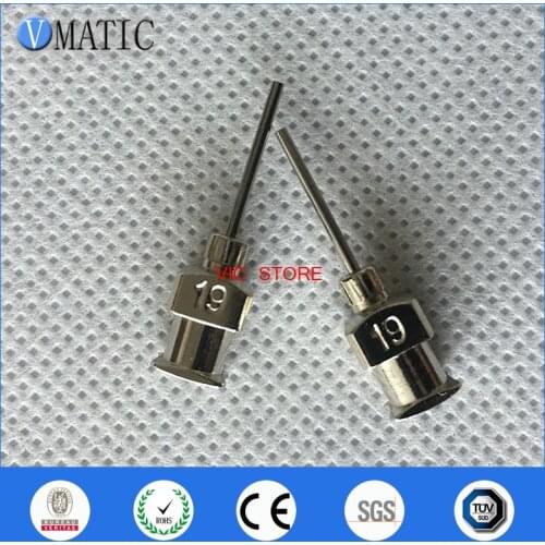 High Quality 1/2 Inch Tip Length 19G All Metal Blunt Stainless Steel Glue Dispensing Syringe Needles Tips 12Pcs