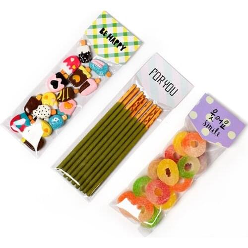 20Pcs/Set Biscuit Decorative Card Korean Cute Baking Bag for Baby Shower Birthday Party