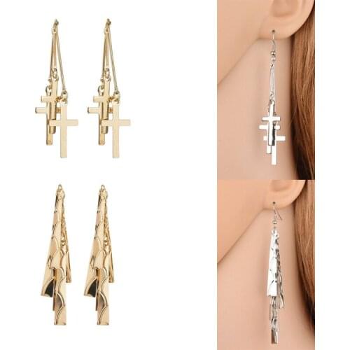 2020New 60Pcs Multilevel Cross Alloy Button for DIY Jewelry Earring or Necklace Pendants Accessories EG175-EG176