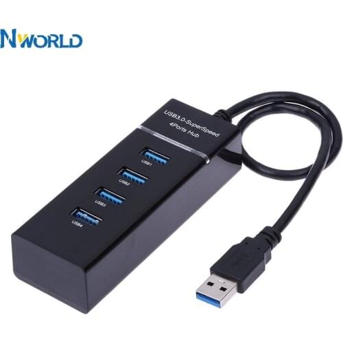 5Gbps 4 Ports USB 3.0 HUB Splitter Adapter High Speed usb 3 hub With Power AdapterFor PC Accessories Computer Accessories