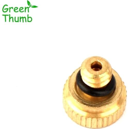6pcs 3/16 Inch Male Thread Brass Nozzle Aperture 0.1,0.2,0.3,0.4,0.5,0.6,0.8mm Low Pressure Mist Spray Head