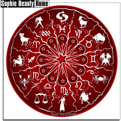 Diy 5D Diamond Painting Cross Stitch Twelve Constellations Diamond Embroidery Pattern Full Drill Mosaic Home Decor Art 061305