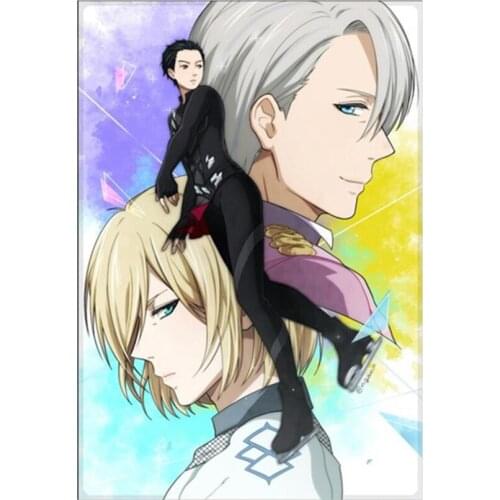 Diamond Painting DIY Cross Stitch Full Square Wall Sticker Mosaic Yuri On Ice Anime Posters Wall Art Decor Embroidery Gift FH356