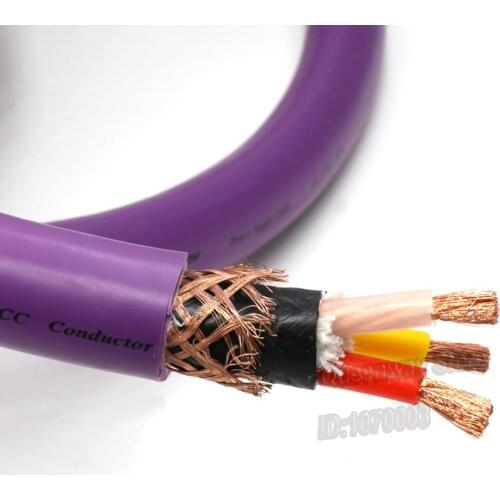 Alpha-PS9 HiFi hi-end hiend single crystal copper power buckle cable power cable DIY