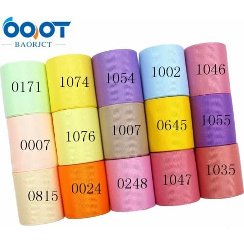 18-50-1 2'' 50mm Solid Color Grosgrain Ribbon 10yds/lot,DIY handmade bow Festival Gift Packaging Party Birthday Accessories