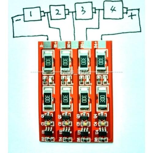 Battery BMS Charging Protection Board with Balance for 1s 2s 3s 4s cell 3.2V LiFePo4 Lithium iron phosphate Battery