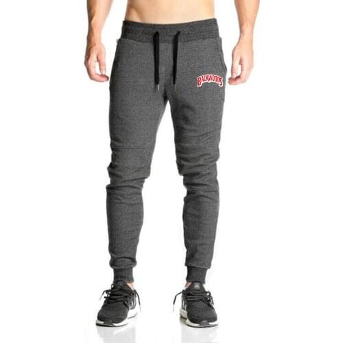Autumn Men Sweatpants Fitness Bodybuilding Men Pants Print Men Student Casual Sweatpants Slim Fit Streetwear Male Trouser