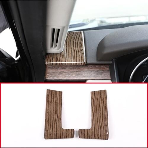 Sands Wood Grain style ABS Plastic Side Dashbord Decoration Cover Trim For Land Rover Discovery 5 L462 LR5 2017 2018 Car Parts