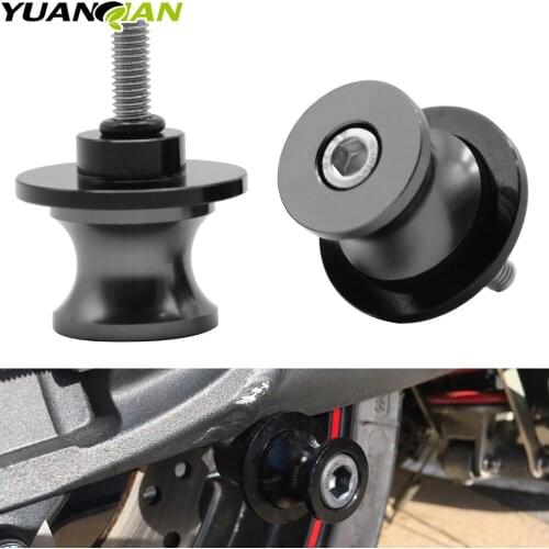 For YAMAHA MT03 MT-03 MT03 YZF R25 R15 R6 CNC Aluminum Motorcycle Accessories Swingarm Spools Slider 6mm Swing arm Stand Screws