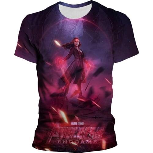 Wanda Vision Scarlet Witch Retro Graphic 3D Print T-Shirt men tops tee women t shirt men funny print O-neck Short Sleeve tshirts