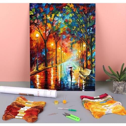 Before The Celebration Printed Water-Soluble Canvas 11CT Cross Stitch Full Kit DIY Embroidery DMC Threads Handmade Sales