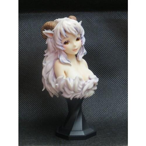 Cool Shepherds daughter Bust of Resin white model DIY Paint Graffiti lovers' favorites