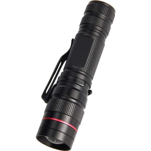 Mini LED Flashlight 3-mode White Light 490lm Zoomable Flashlight Pocket Torch LED Lamp Torchlight AA 14500 Keychain Light