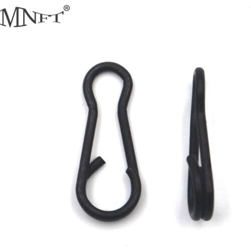 MNFT 20PCS/LOT Black Color Lure Assorted Swivel Snap Fishing Tackle Connector