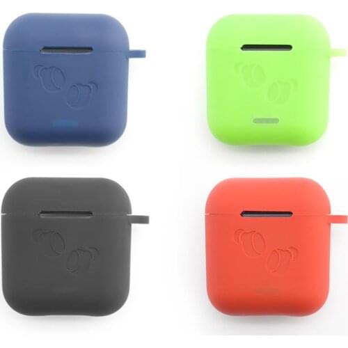 Soft Silicone Cases For TOZO T6 Shockproof Protective Wireless Earphone Cover Case Accessories With Keychain