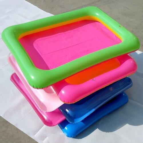 Inflatable Sand Table Summer Beach Children Fun Play Inflatable PVC Sand Tray Sandbox Sensory Toy Portable Childrens Toy Gift