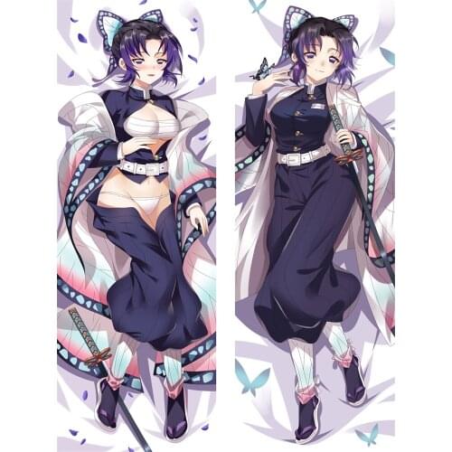 Anime Pillowcase Demon Slayer 2021-July Update Japanese Anime Kochou Shinobu Hugging Dakimakura Body Pillow Cover Case