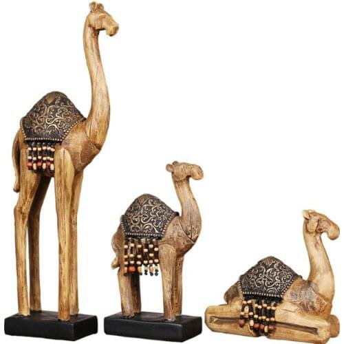 [New] Desert camel animal decoration model model room office furnishings soft crafts