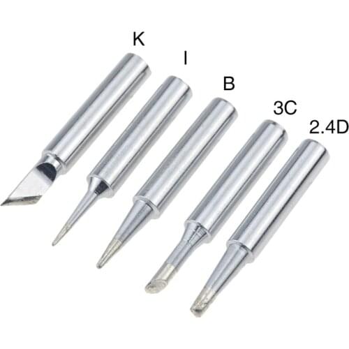 5PCS/Lot New Soldering Iron Pure Copper 900M Soldering Lron Head Set Inside Hot Bare Copper Electric Soldering Iron Tip Durable