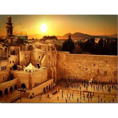 New arrival Wailing wall israel jerusalem 5D Diamond Painting Cross Stitch Diamond Embroidery full Square drill Diamond Mosaic