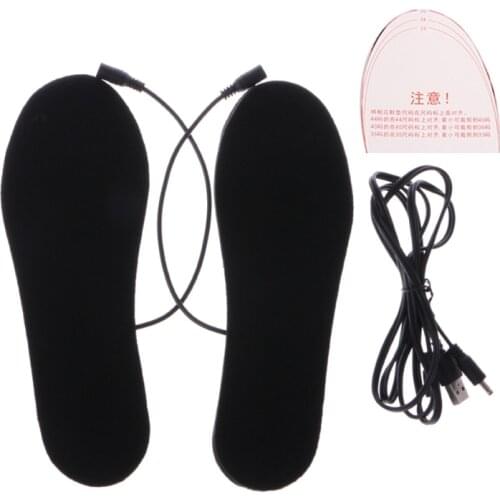 New Electric Insoles USB Heated Shoes Rechargeable Cutter Warm Keep Boots Powered Warm Safe Winter Electric Thermal