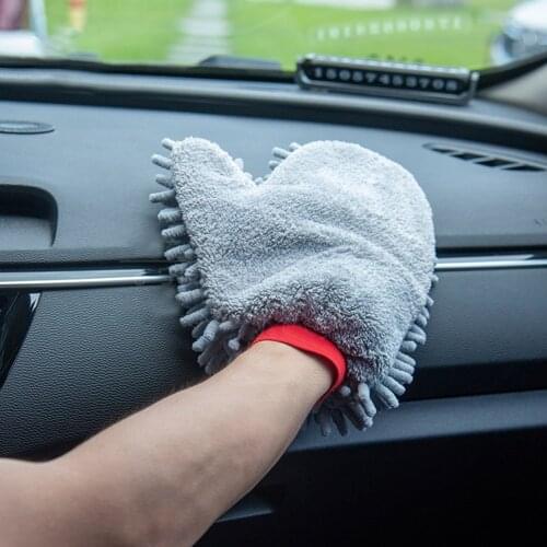 Car Wash Glove Soft Scratch-free Chenille Microfiber Mitt For Car Wash Cleaning Car Wash Tools Car Accessories