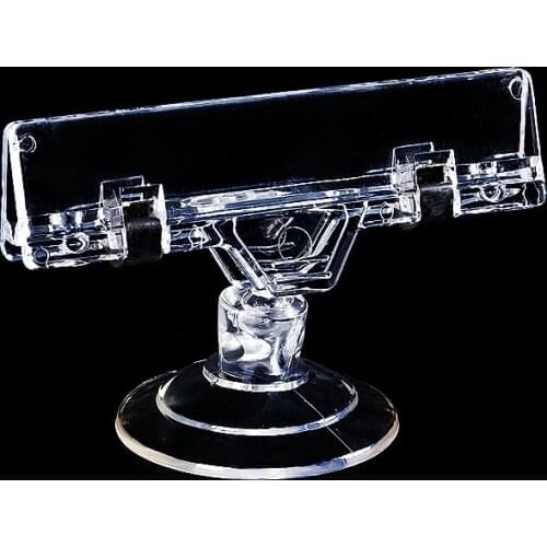 Plastic POP Sign Price Card Clip Display Promotion Holders by Suction Sucher Cup Soft Base Clear 20pcs