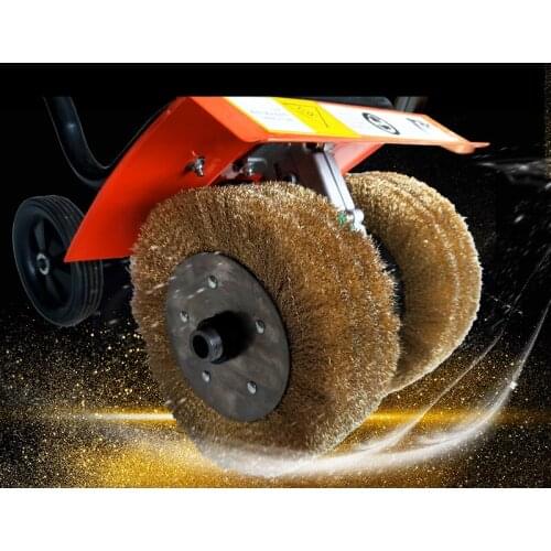 Polished Iron Steel Weeding Disc FOR Descaling Machine Hand-Pushing, Industrial Gasoline Color Tile Refurbished Ground Moss