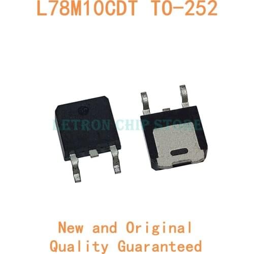 10pcs L78M10CDT TO252 L78M10 TO-252 78M10 DPAK 10V POSITIVE VOLTAGE REGULATORS new and original