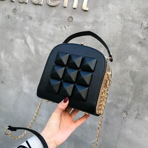 Luxury Designer Chain Crossbody Bags For Women 2021 New Fashion High Quality PU Leather Lock Handbags Ladies Shoulder Bag Purses