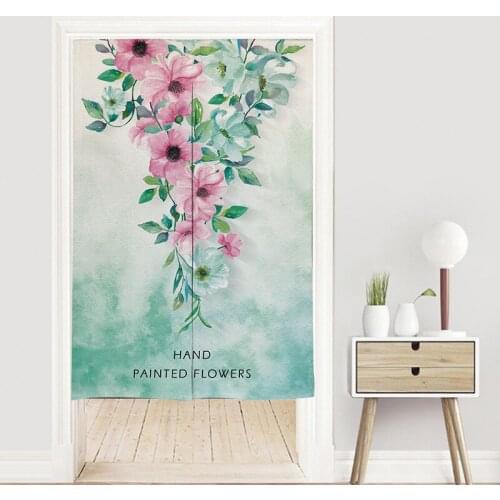 Nordic Plant Simple Door Curtain Living Room Bedroom Shuttered Curtain Noren Japanese Curtain Entrance Feng Shui Door Curtain