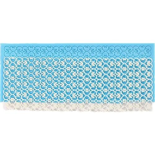 Flowers pattern Lace Silicone Fondant Cake Mold For Baking Cupcake Jelly Candy Chocolate Decoration Baking Tools Moulds M891