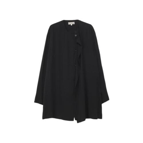 Style, Rayon spinning collar left double shirt dark wind shirt