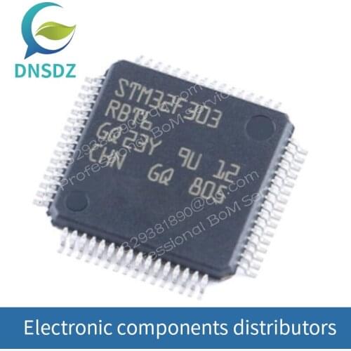 STM32F303RBT6 STM32F303 LQFP-64 arm cortex-m4 32-bit microcontroller 100%New 1Pcs