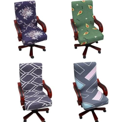 Waterproof Office Stretch Spandex Chair Covers Anti-dirty Elastic Computer Seat Chair Cover Removable Slipcovers For Office Seat