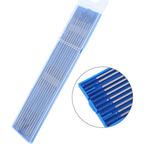 10pcs Tungsten Welding Electrodes Lanthanated Electrode Blue Tip 1.0/1.6/2.4mm WL20 Tig Rods