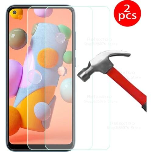2PCS Tempered glass for Samsung Galaxy A11screen protector for Samsung Galax A11 A 11 11A protective glass film Cover SM-A115F