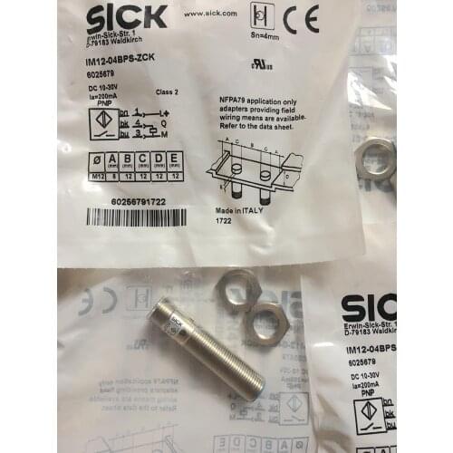 100% New original Sick proximity switch IM12-04BPS-ZCK Item No. 6025679