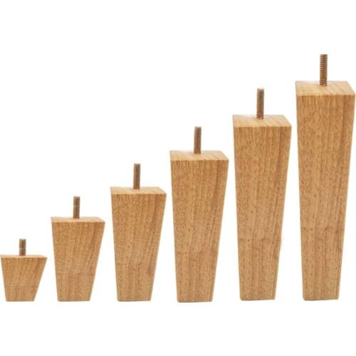 4Pcs/set Wooden Furniture Endtable Legs Solid Wood European Carving TV Cabinet Seat sofa Feet No Painting Drop Shipping