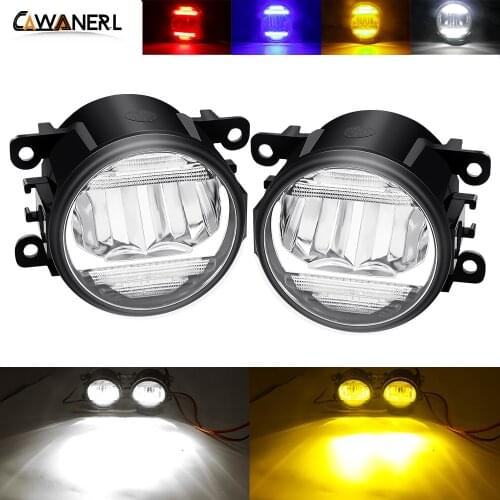 2in1 Car LED Fog Light + Daytime Running Light H11 12V For Subaru Forester WRX STI Impreza BRZ XV Outback Legacy Justy Levorg