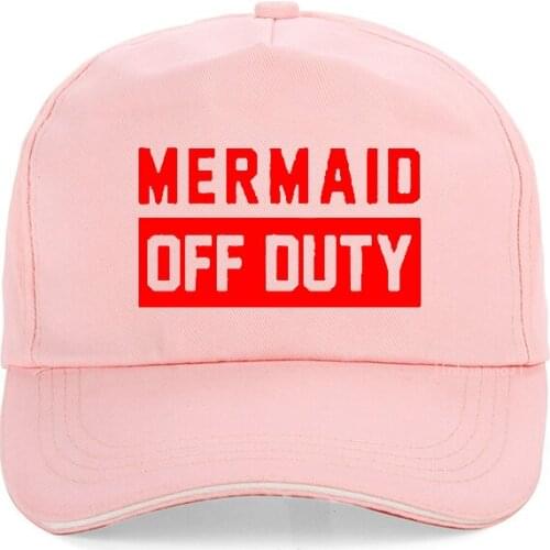 Mermaid Off Duty Letters Printed Women cap Tumblr Fashion Casual outdoor Baseball Caps summer Adjustable Snapback hat