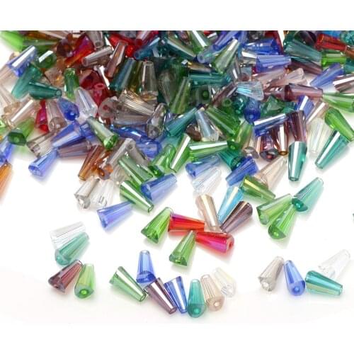 ZHUBI Beads For DIY Decoration 3x6/4x8/6x12/8x16MM Craft Material Crystal Glass Spacer Lampwork Beads Making Bracelets For Women